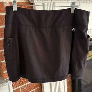 Head Skort - Tennis/Pickle Ball - Women’s Size Large - Black - Great Condition
